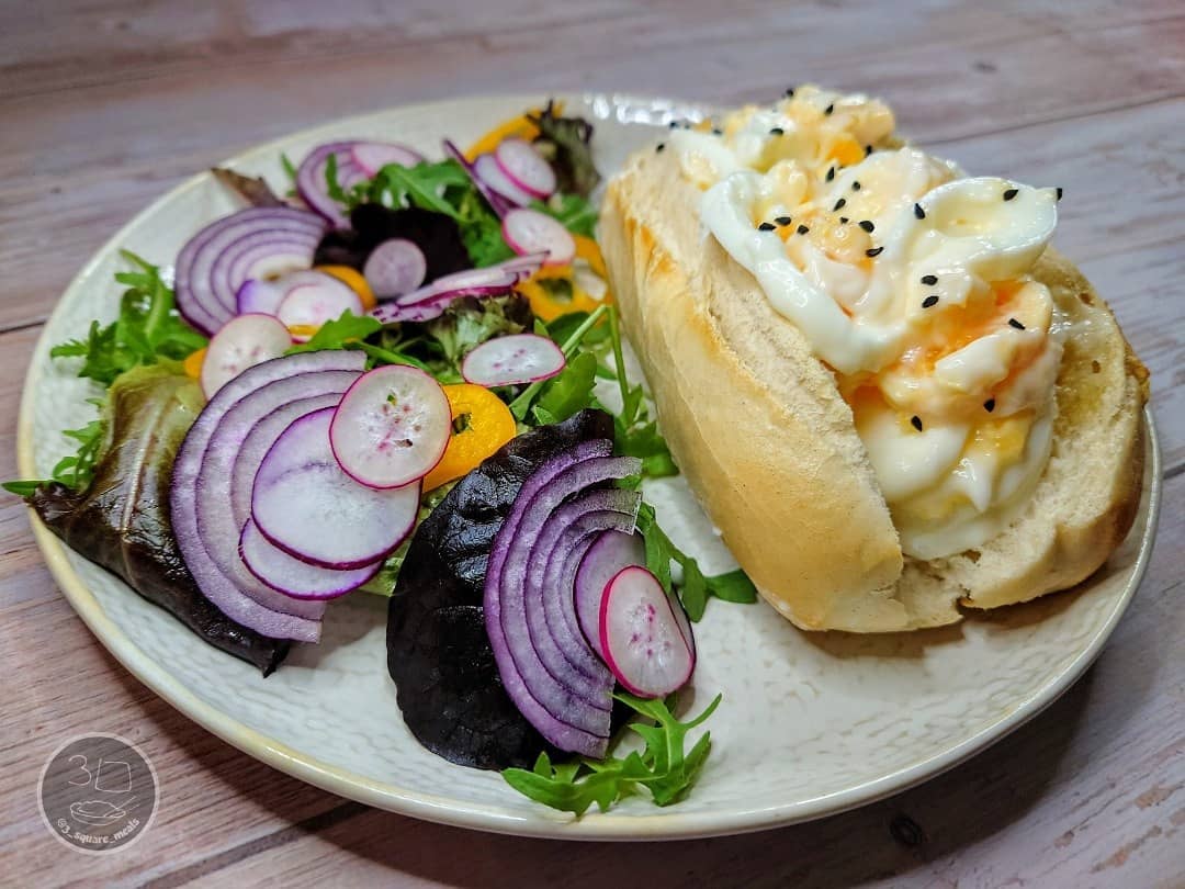Egg Mayo Crusty Roll