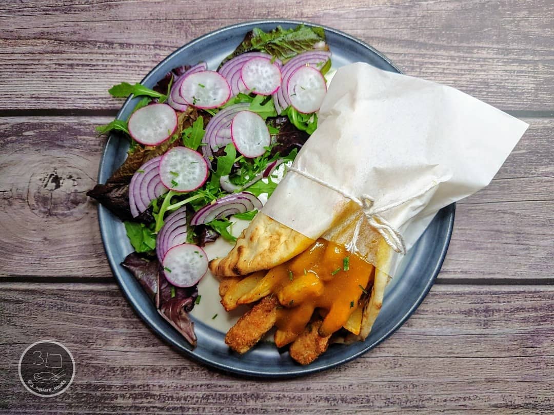 Vegetarian Katsu Gyro Wrap