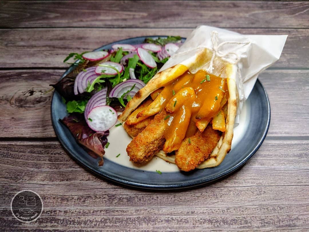 Vegetarian Katsu Gyro Wrap