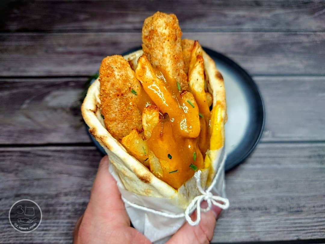 Vegetarian Katsu Gyro Wrap