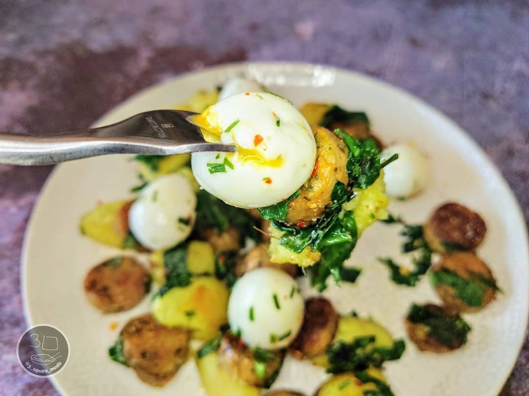 Gnocchi with Sausage and Soft-Boiled Eggs