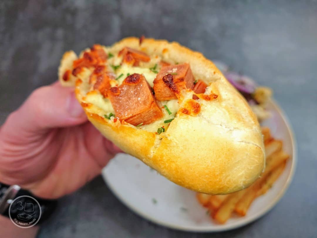 Garlic Cheese Stuffed Baguette