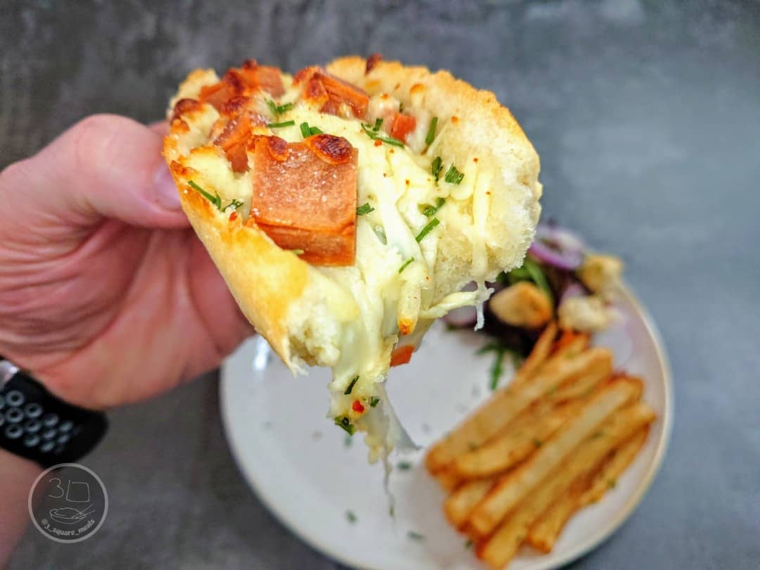 Garlic Cheese Stuffed Baguette