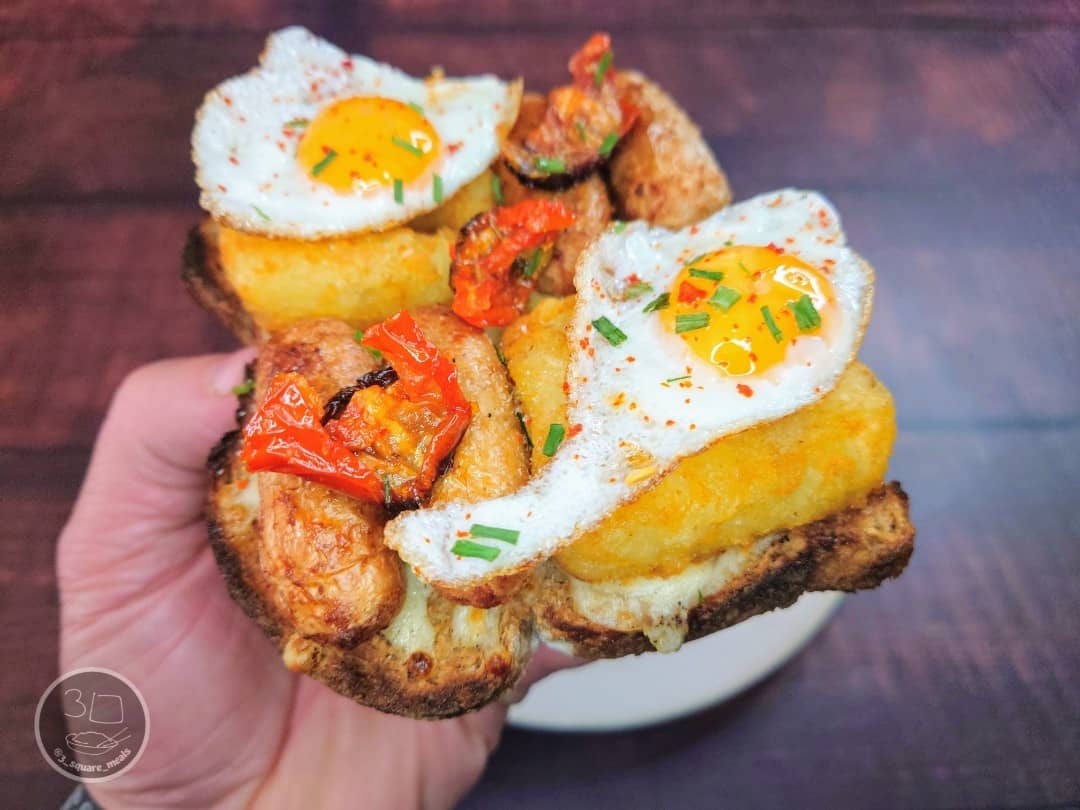Grilled Mozzarella Toast Breakfast