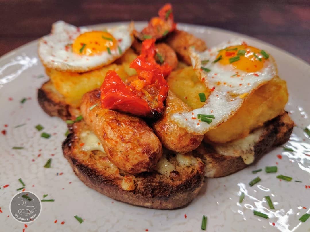 Grilled Mozzarella Toast Breakfast