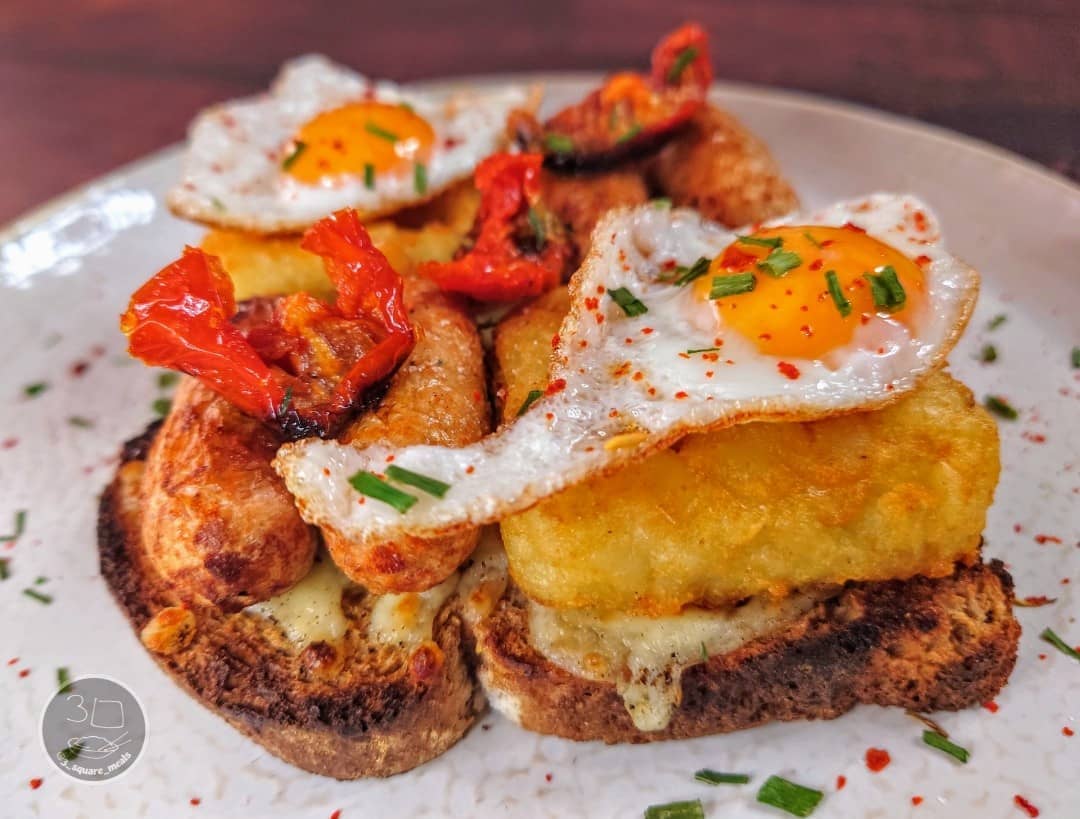 Grilled Mozzarella Toast Breakfast