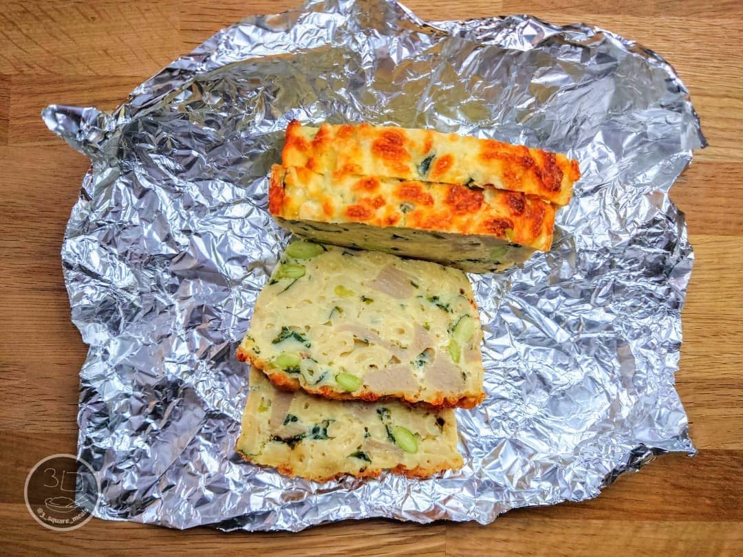 Vegetarian Frittata with Macaroni and Cheese