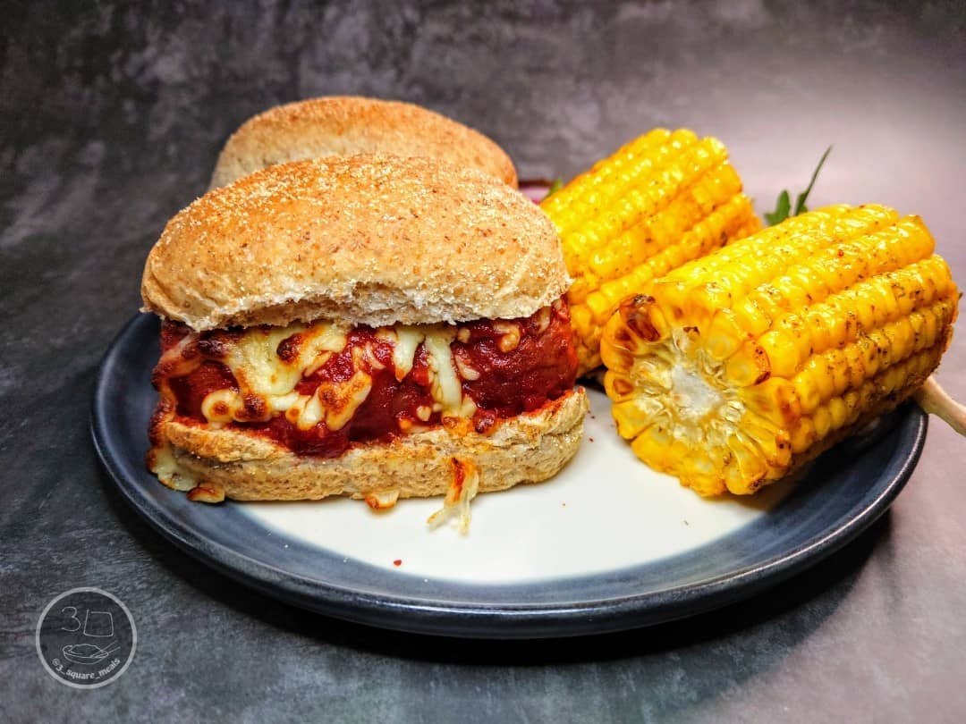 Mini Marinara Meatball Subs with Corn