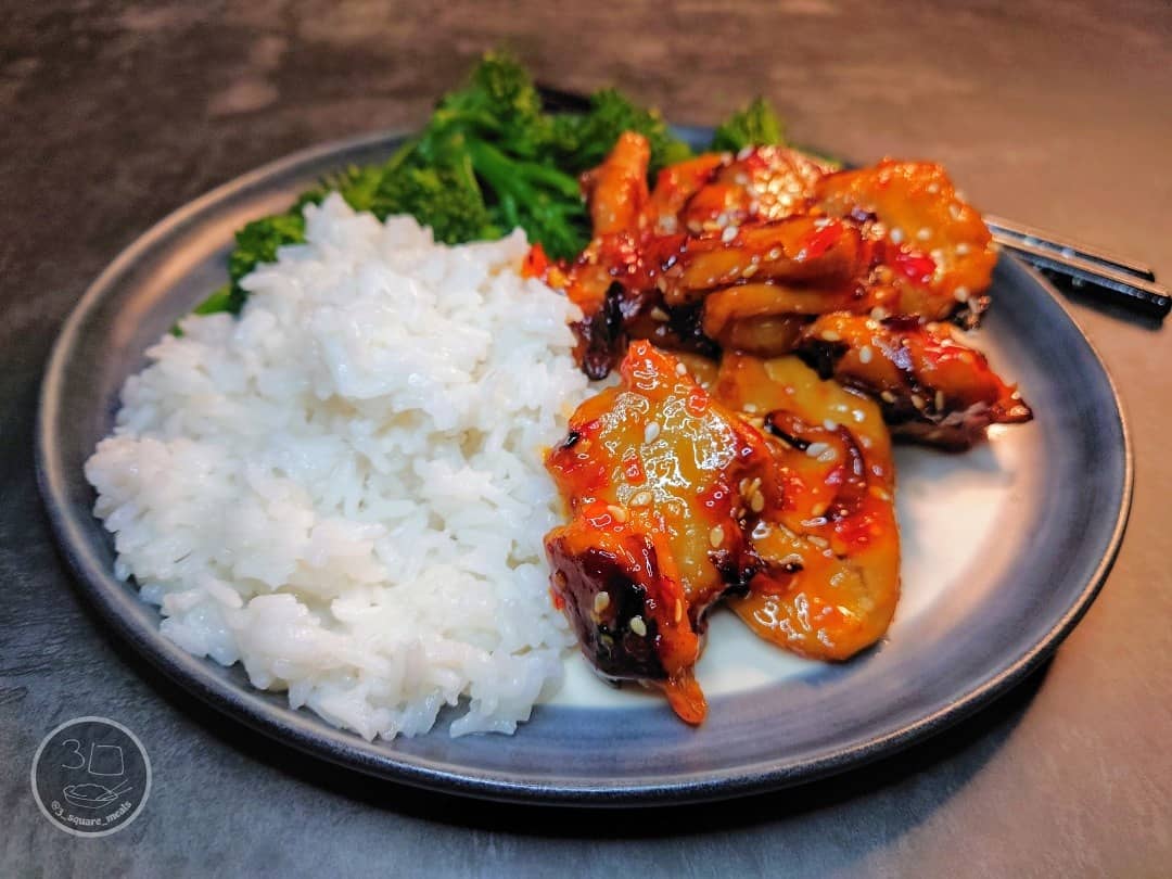 Vegan Sweet Chili Stir-Fry with Rice
