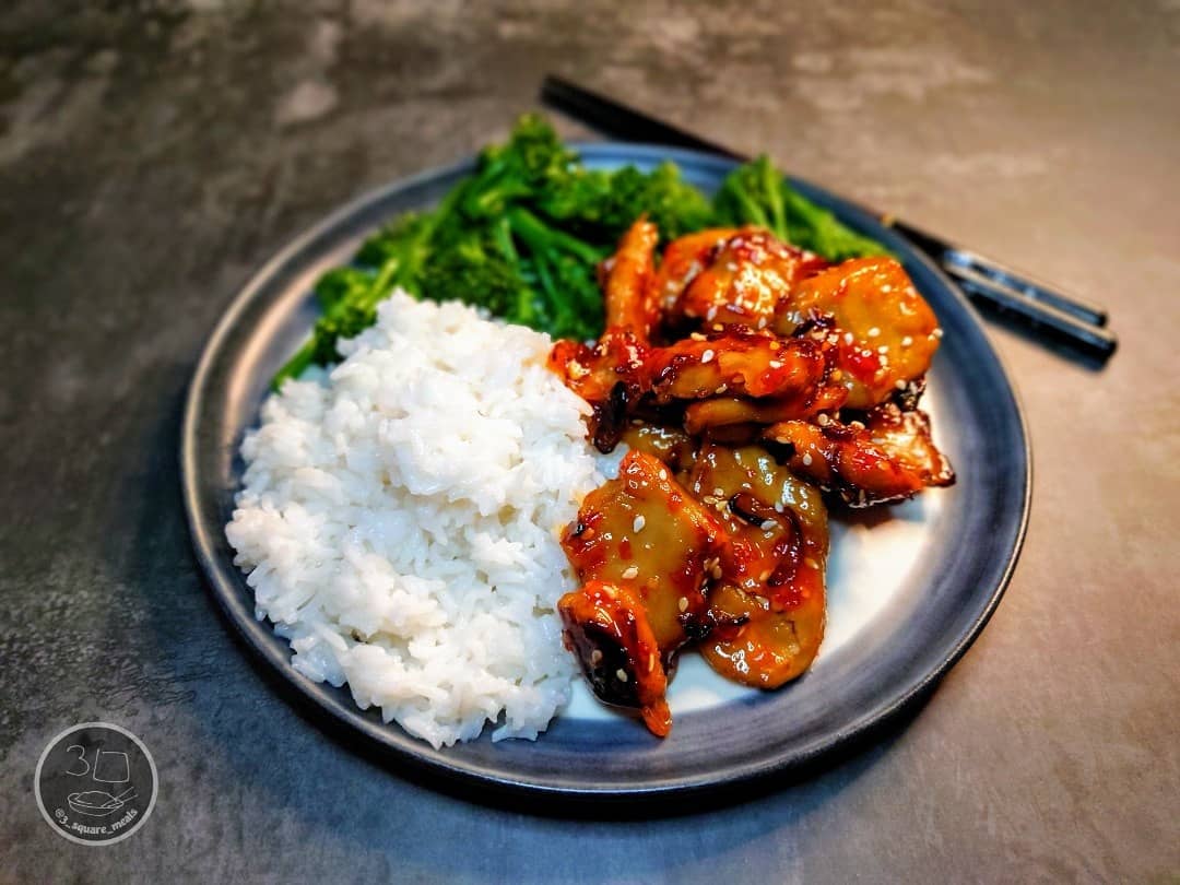 Vegan Sweet Chili Stir-Fry with Rice