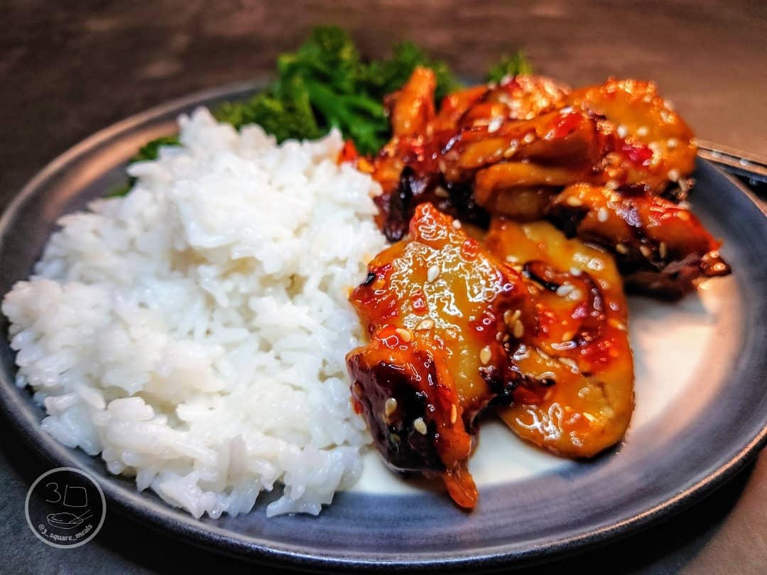 Vegan Sweet Chili Stir-Fry with Rice