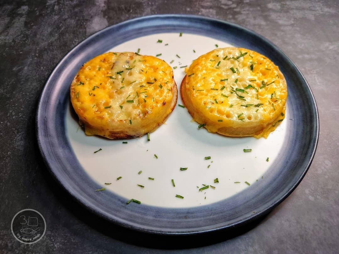 Cheesy Crumpets for Breakfast