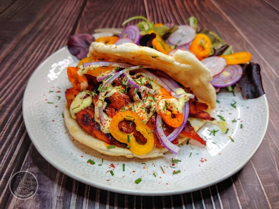 Vegetarian Tikka Flatbread Wrap