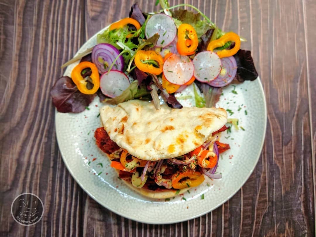 Vegetarian Tikka Flatbread Wrap