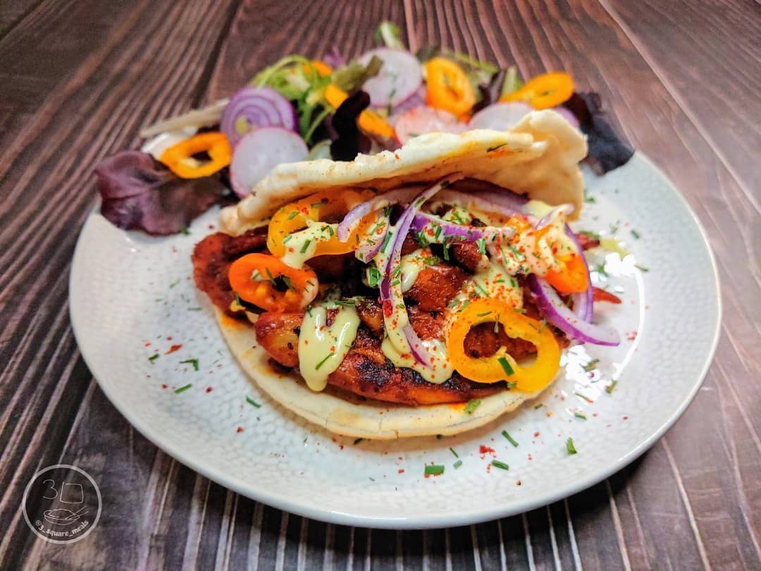 Vegetarian Tikka Flatbread Wrap