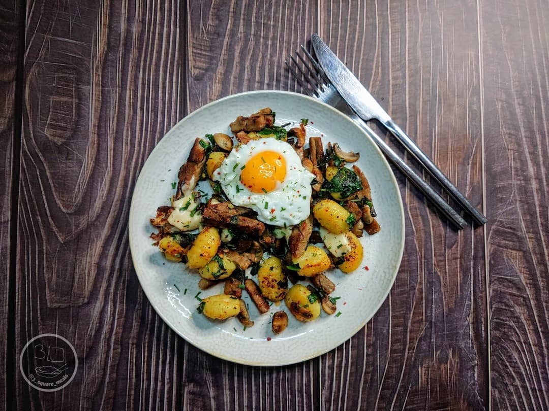 Pan-Fried Lamb-Free Gnocchi Dish
