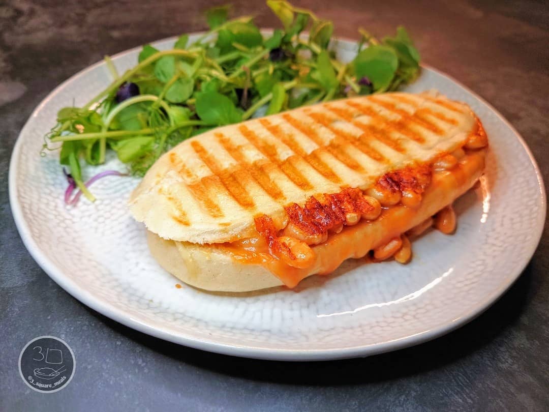 Cheese and Beans Panini