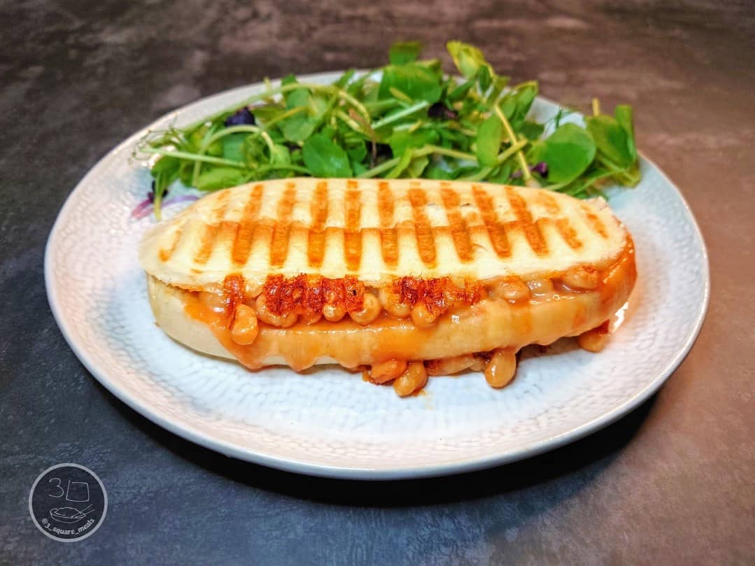 Cheese and Beans Panini
