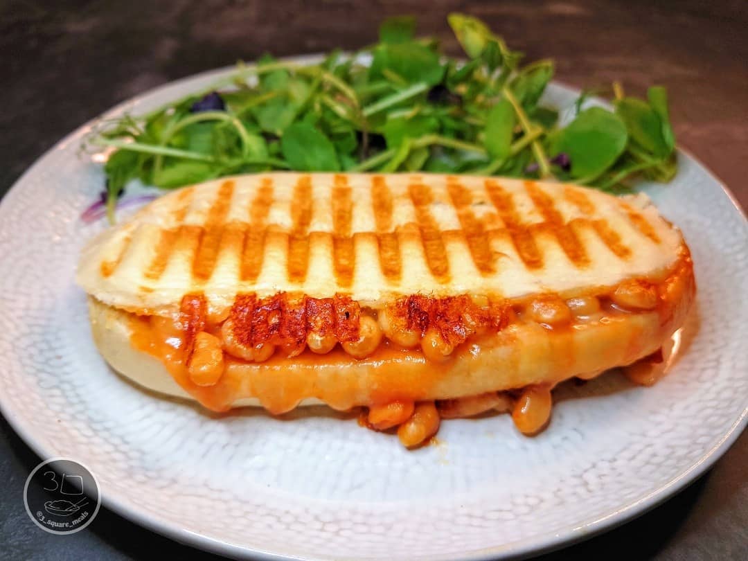Cheese and Beans Panini