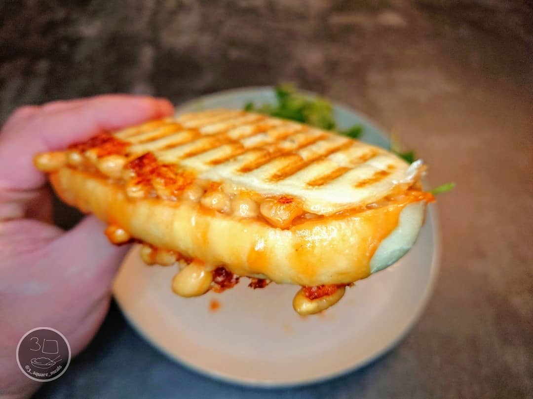 Cheese and Beans Panini