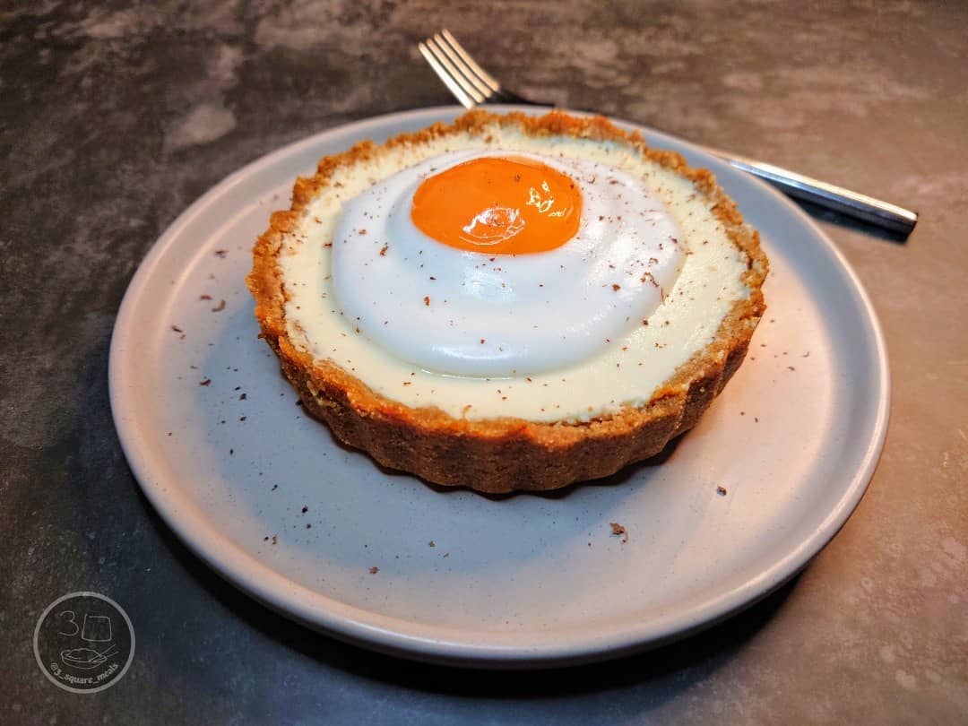 Fried Egg Lemon Cheesecake Tart