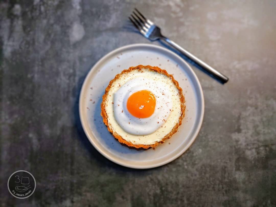 Fried Egg Lemon Cheesecake Tart