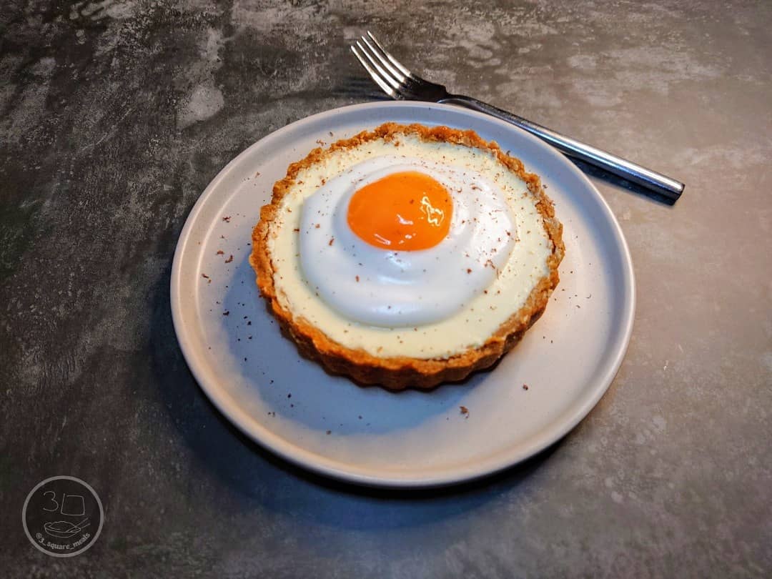 Fried Egg Lemon Cheesecake Tart