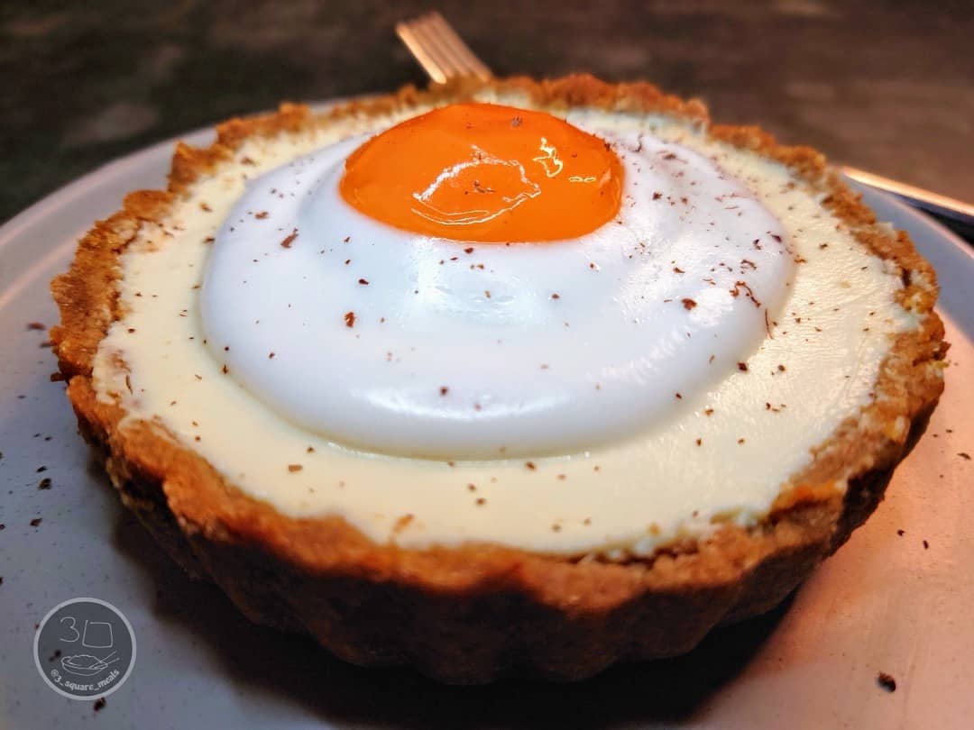 Fried Egg Lemon Cheesecake Tart
