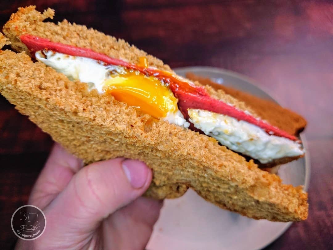 Egg and Pastrami Sandwich