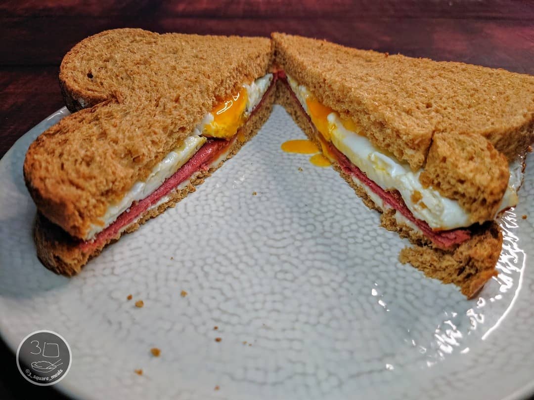 Egg and Pastrami Sandwich