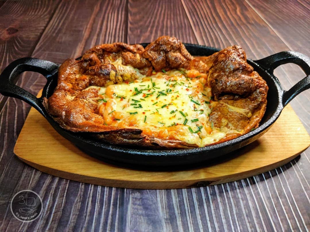 Cheesy Bean Yorkshire Pudding