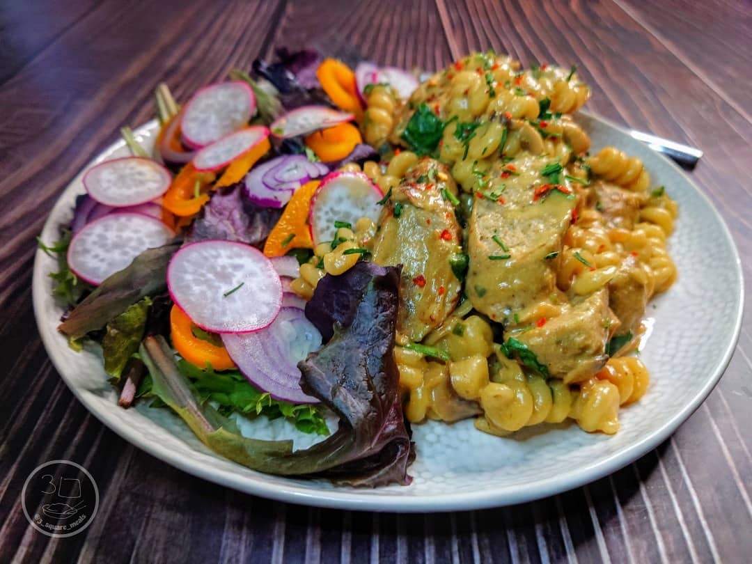 Mustard-Flavored Sausage Pasta