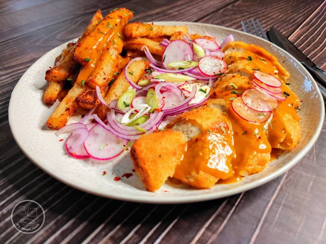 Vegetarian Katsu Chips Dish