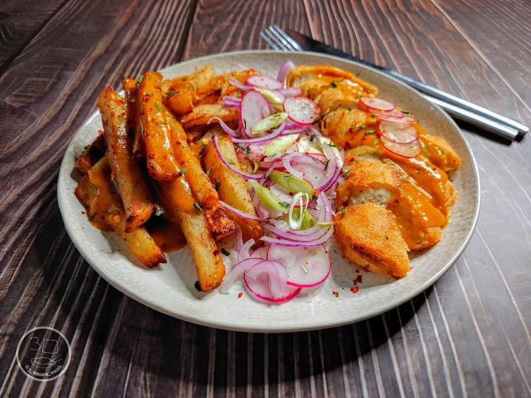 Vegetarian Katsu Chips Dish