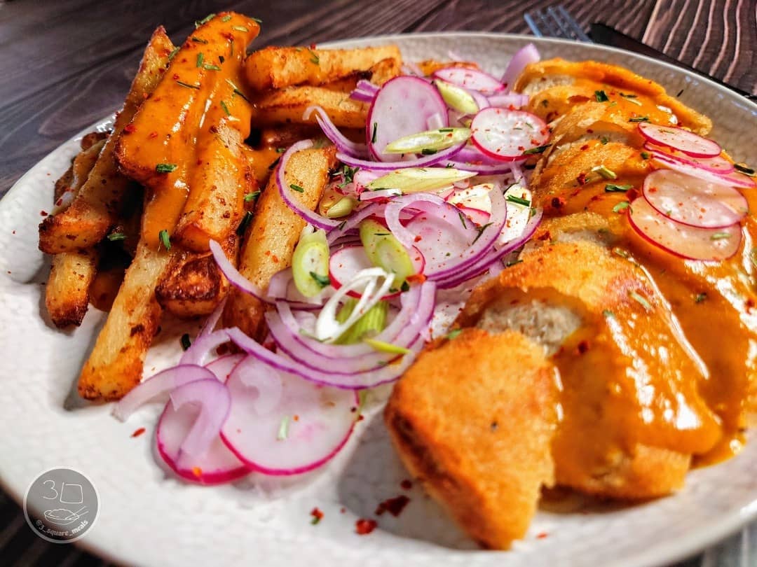 Vegetarian Katsu Chips Dish