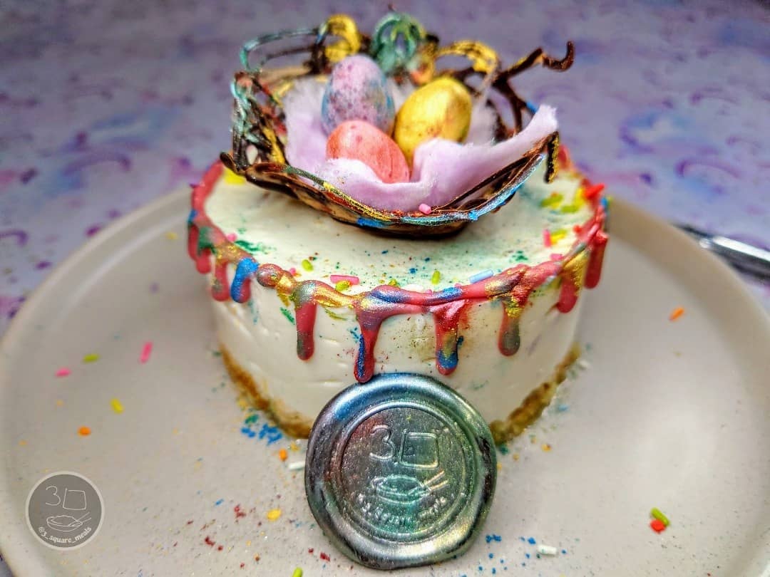 Easter Unicorn Nest Cheesecake Dessert