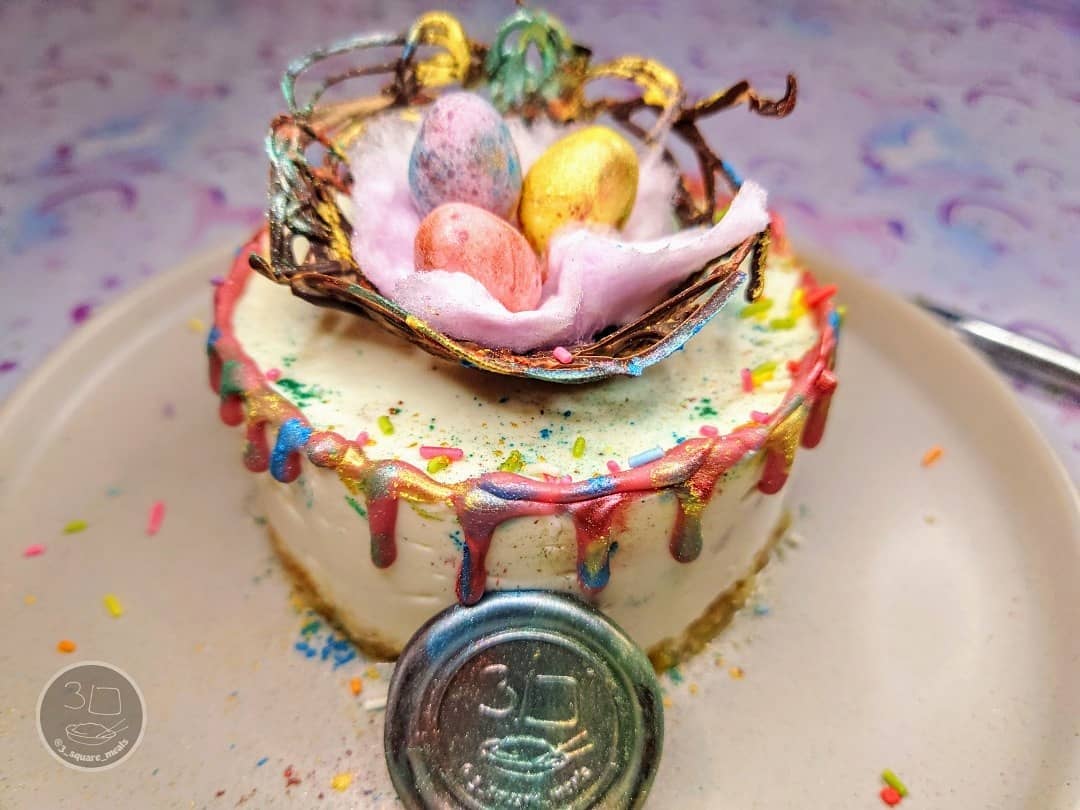 Easter Unicorn Nest Cheesecake Dessert
