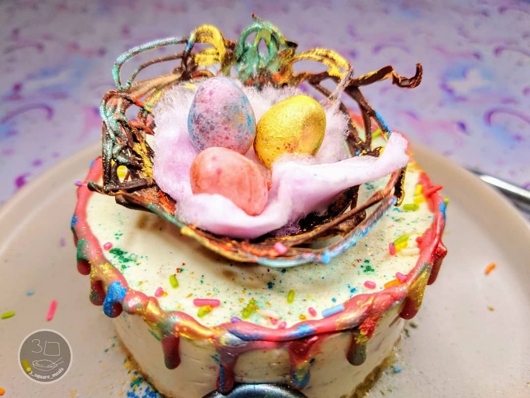 Easter Unicorn Nest Cheesecake Dessert