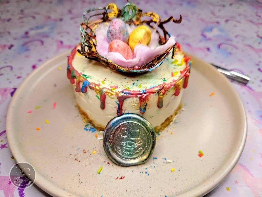 Easter Unicorn Nest Cheesecake Dessert