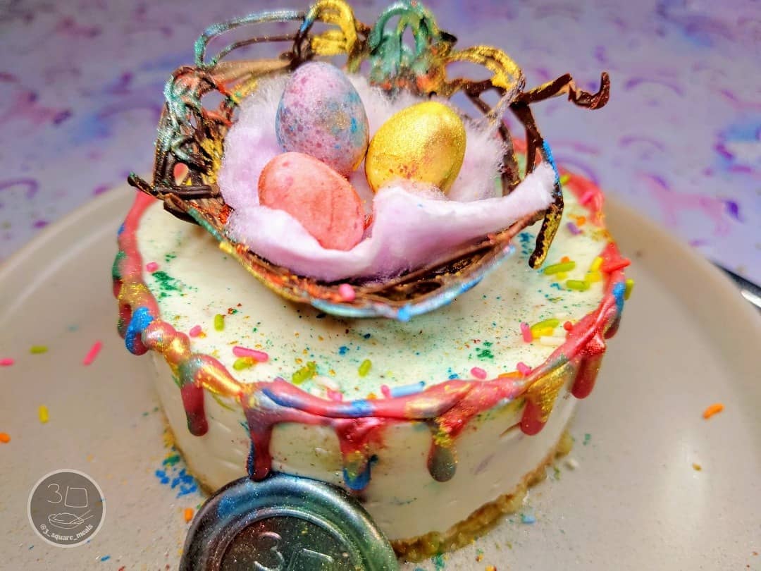 Easter Unicorn Nest Cheesecake Dessert