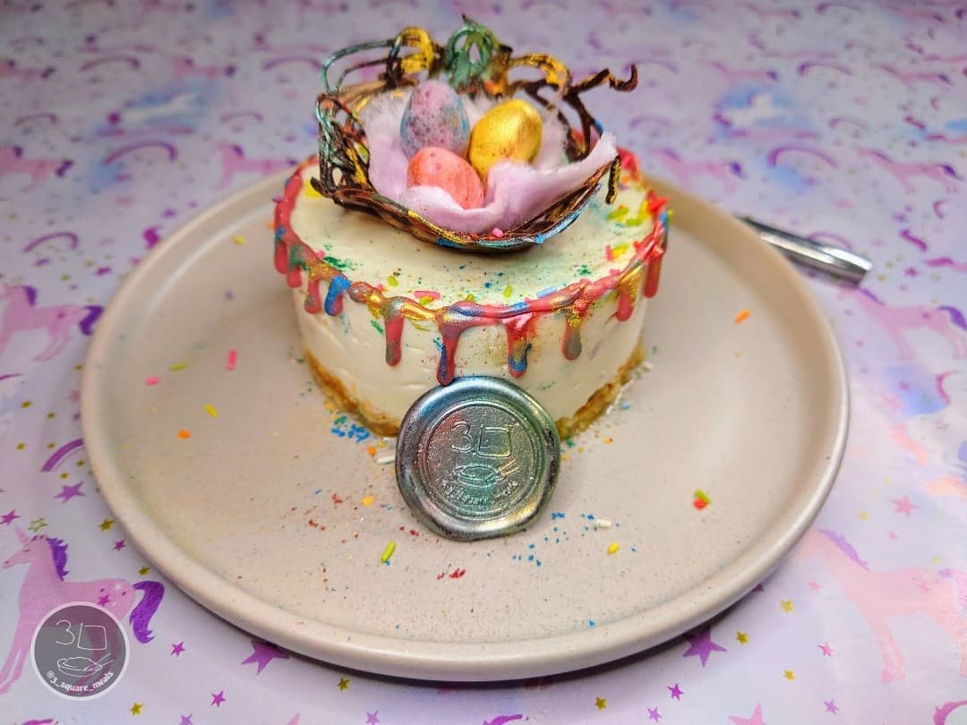 Easter Unicorn Nest Cheesecake Dessert