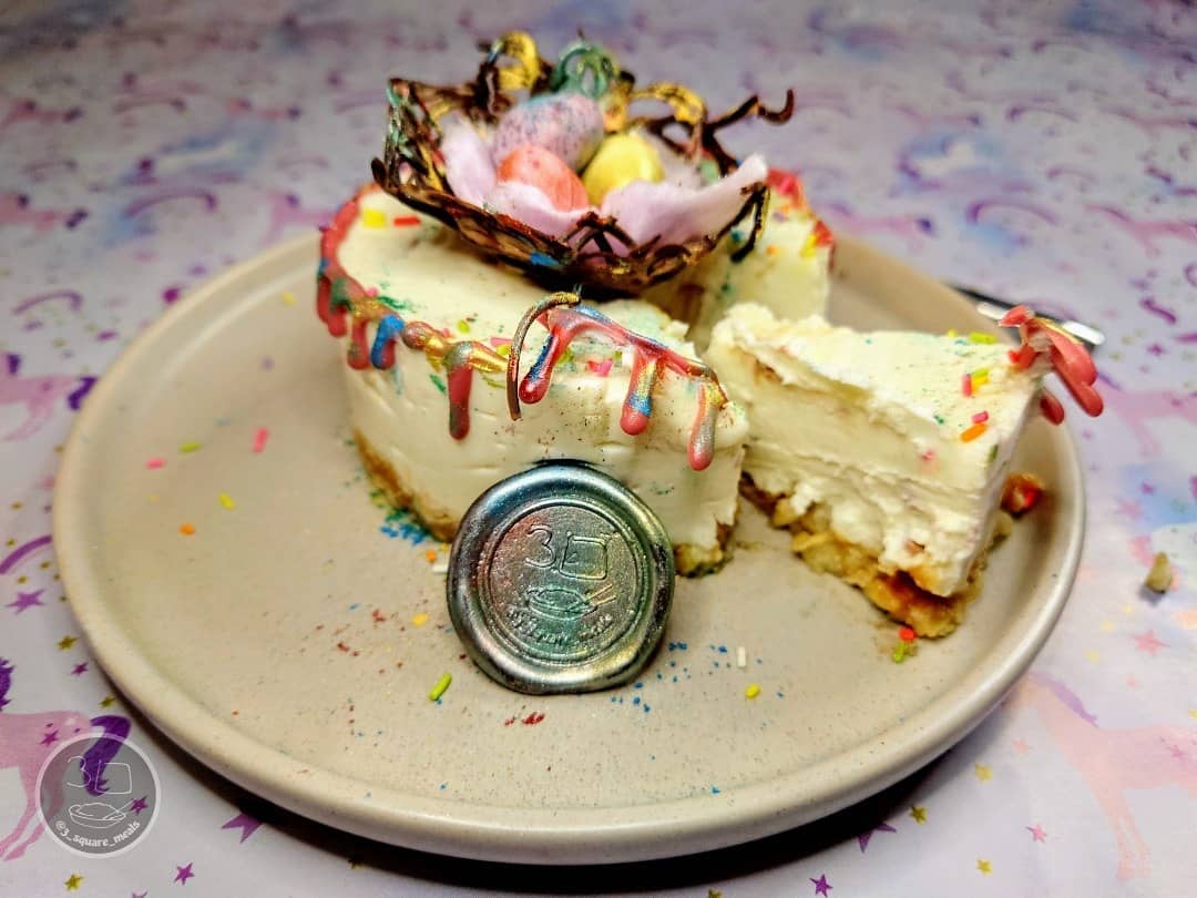 Easter Unicorn Nest Cheesecake Dessert