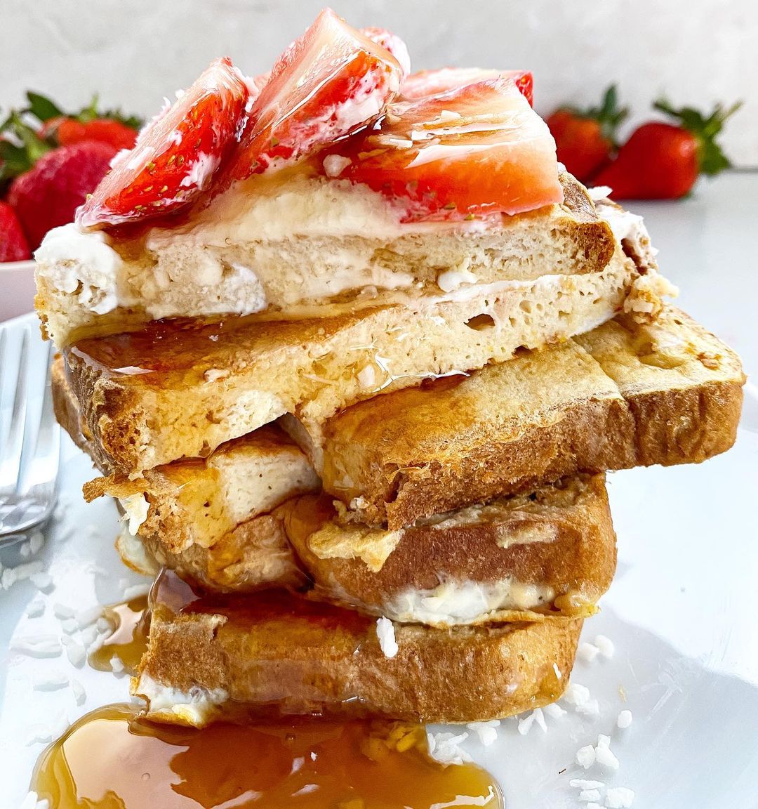 High Stack Protein French Toast Breakfast