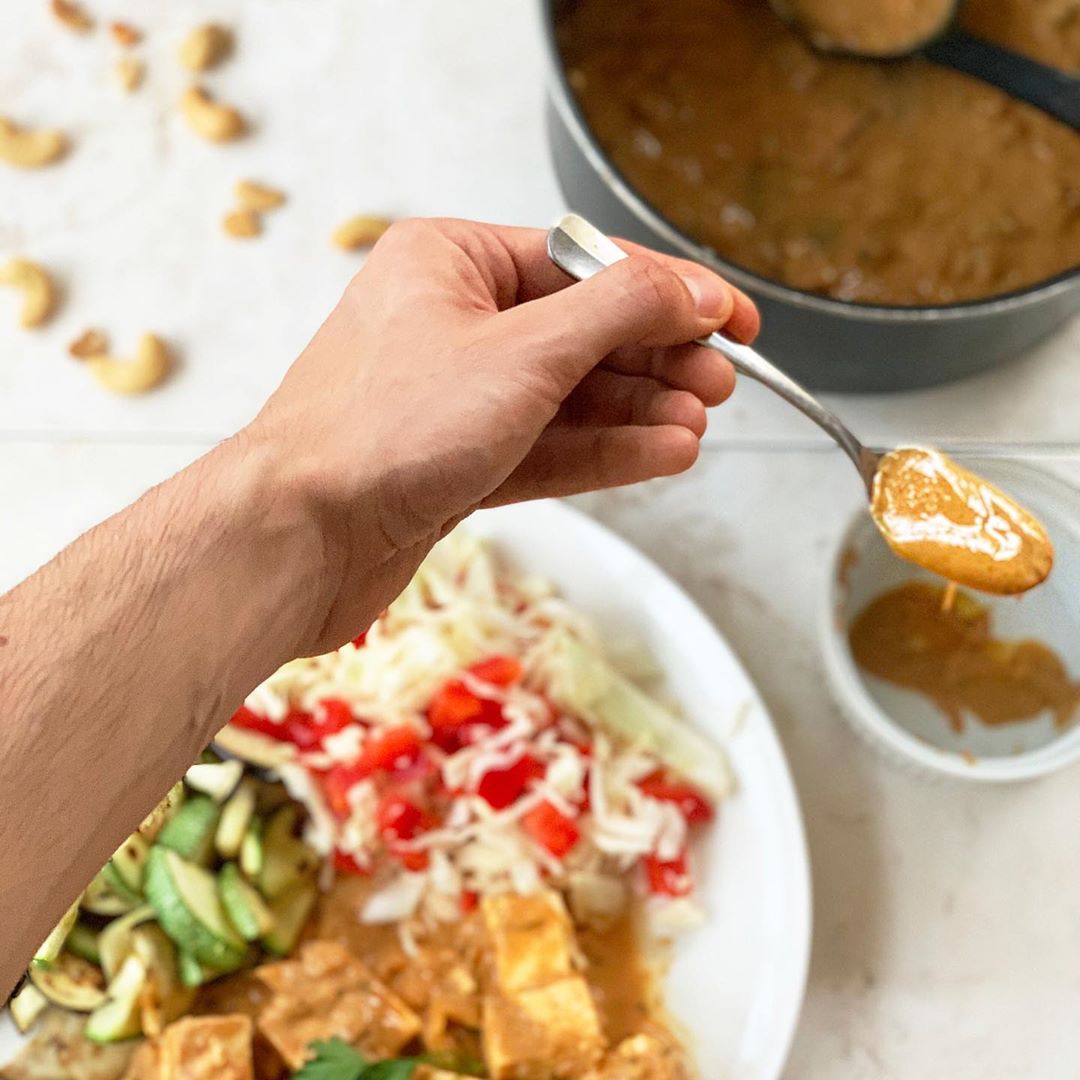 Healthy Indonesian Gado-Gado with Peanut Sauce