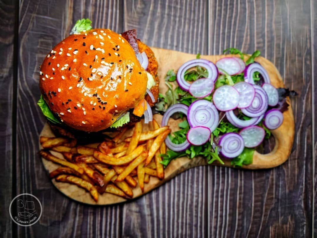 Vegetarian Crispy Chicken Burger Fakeaway