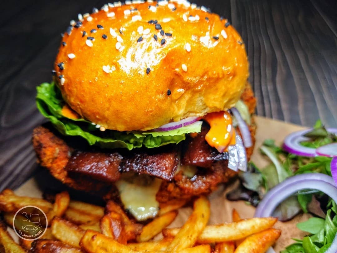 Vegetarian Crispy Chicken Burger Fakeaway