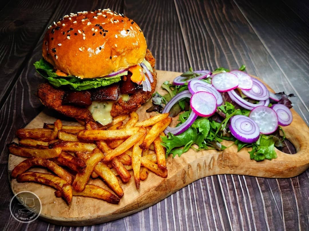 Vegetarian Crispy Chicken Burger Fakeaway