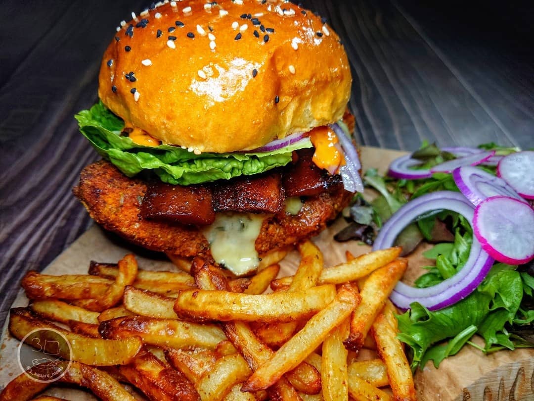Vegetarian Crispy Chicken Burger Fakeaway