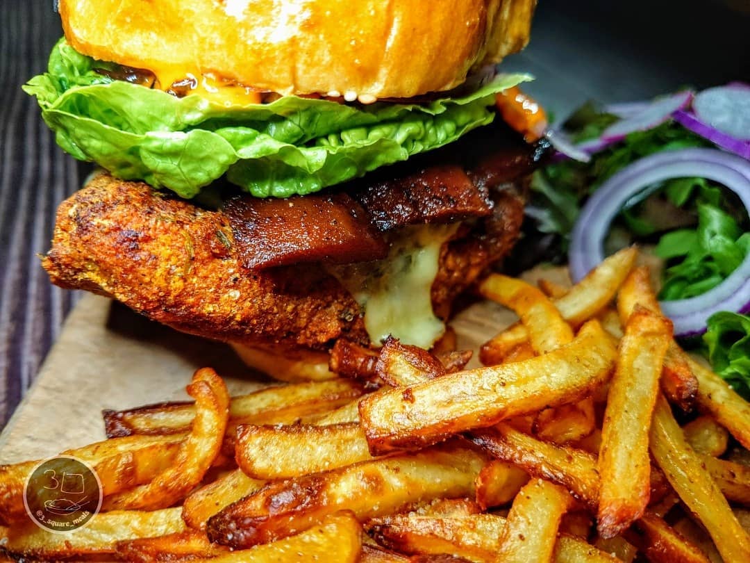 Vegetarian Crispy Chicken Burger Fakeaway