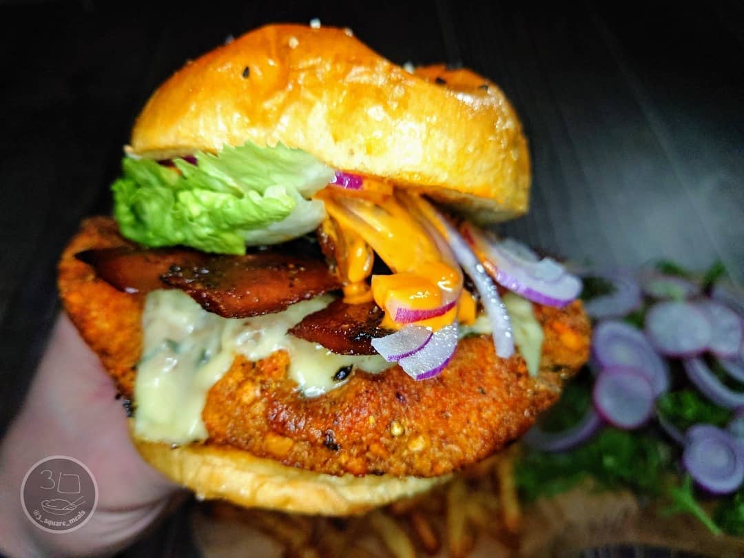 Vegetarian Crispy Chicken Burger Fakeaway